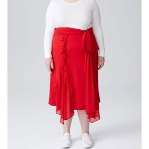 Red Universal Standard Rodarte Skirt